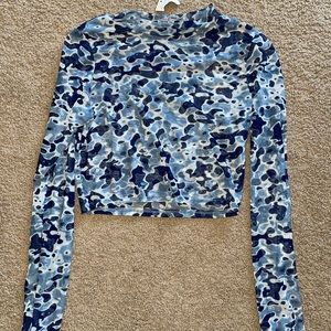 Womens mesh crop top